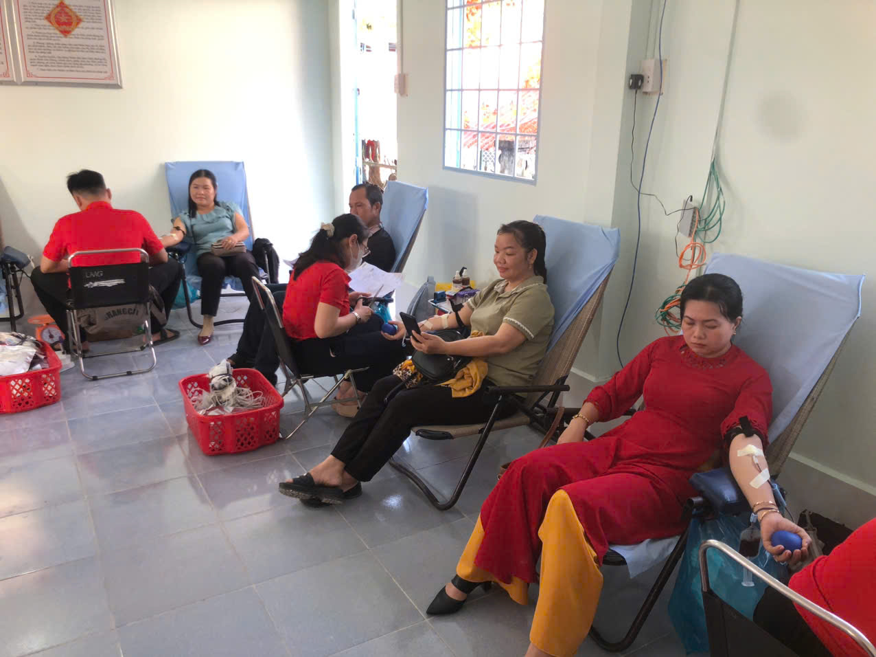 Hòa Hiệp tổ chức ngày hội hiến máu tình nguyện